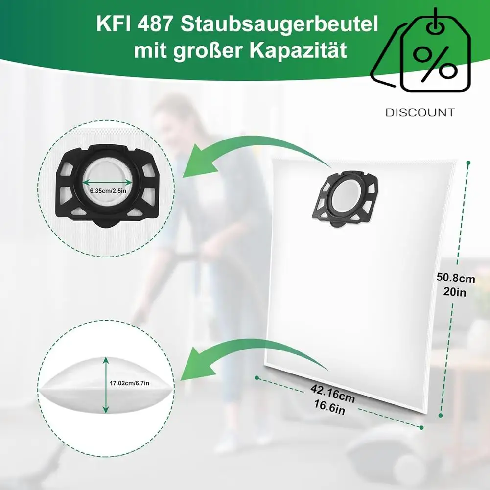 Sacchetti per aspirapolvere per Karcher Sacchetti per aspirapolvere per Karcher WD4 Per Karcher 2.863-006.0-Y48A