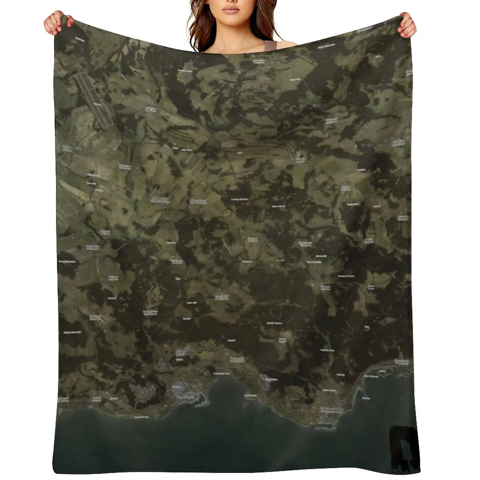 

Day Z Map Throw Blanket Summer Beddings wednesday for winter manga Blankets