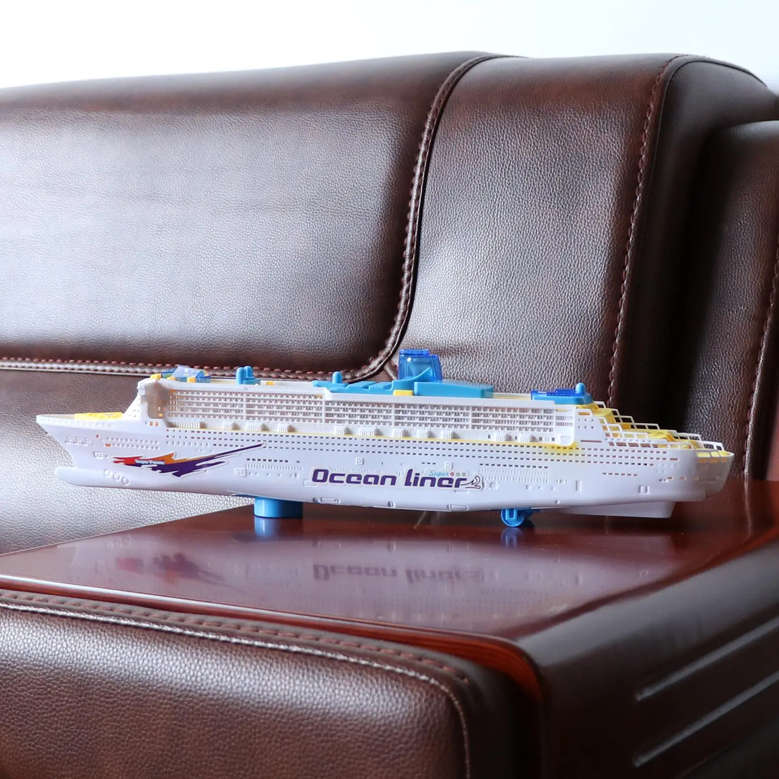 ELECTRIC SHIP OCEAN LINER TOY WITH FLASHING LIGHTS SOUNDS EDUCATIONAL