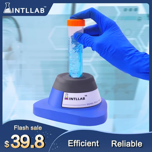 INTLLAB Mini mezclador de vórtice agitador laboratorio tatuaje pigmento esmalte de uñas mezclador de tinta líquida