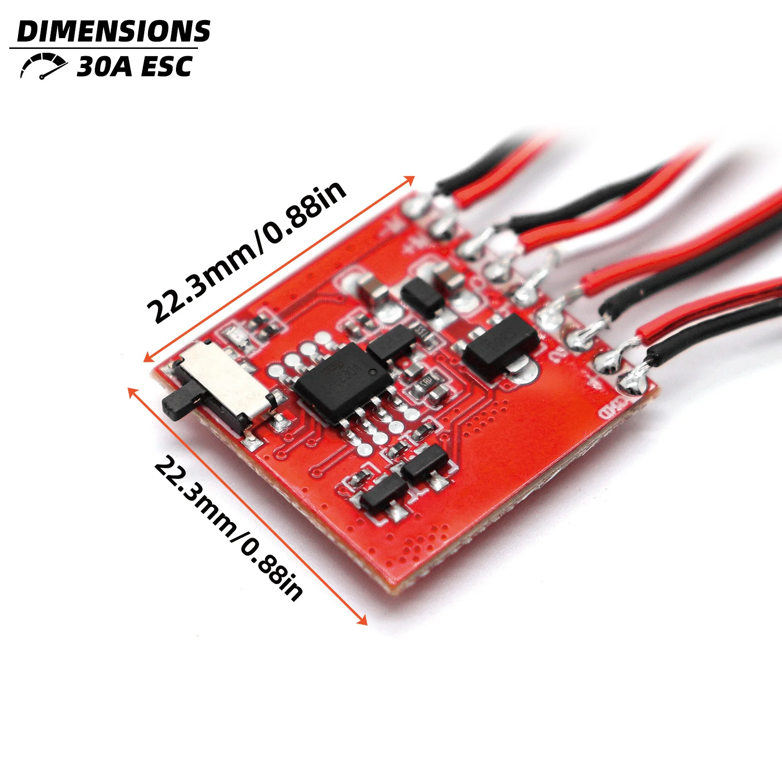 RC 20A 30A Micro Brushed ESC Electronic Speed Controller For 1/18 1/24 1/28 RC Car Mini Z Drift Car RC Boat Model Upgrade Parts