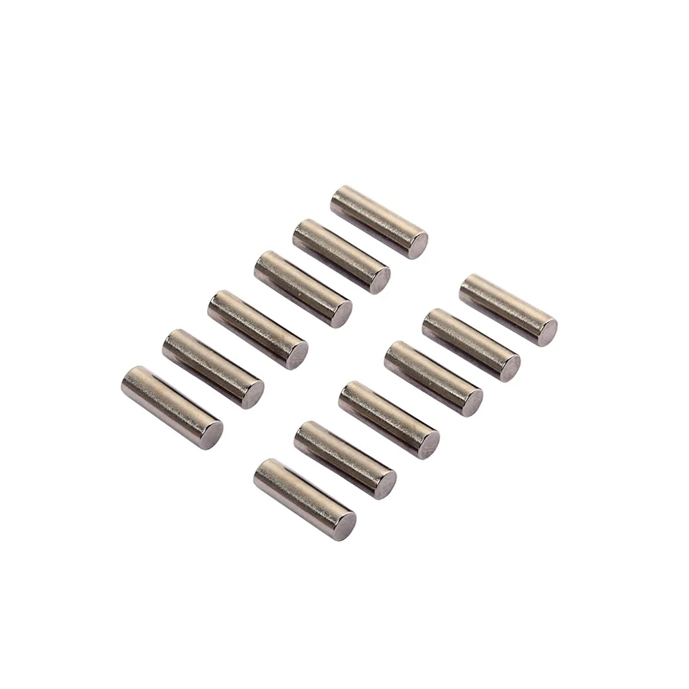 

60 Pcs Pickup Core Guitar Upgrade Parts Slug Rods Earth Tones Pole Pieces Metal Replacement Repair