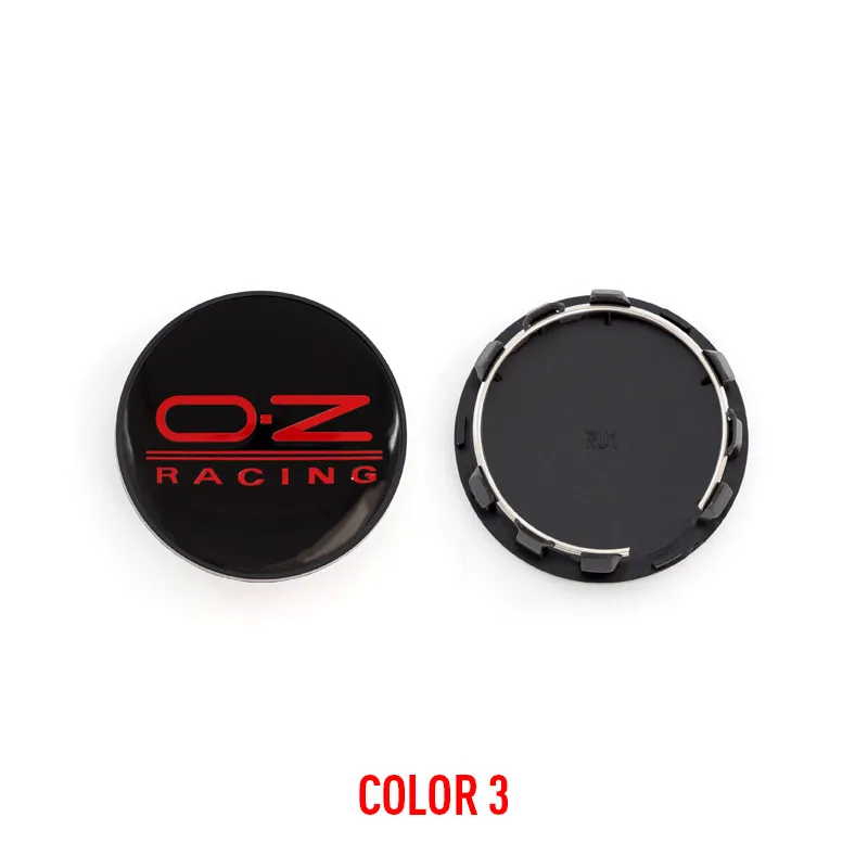 4PCS/lot 59MM OZ RACING Car Wheel Center Hub Caps Car Refitted Emblem Logo Dust-Proof Cover