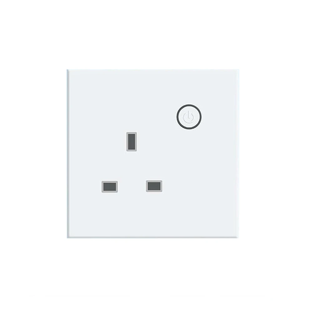 

Tuya Smart WiFi UK Socket Intelligent APP/Voice Remote Control Timer Wall Socket Energy Monitoring Work with Alexa Google Home
