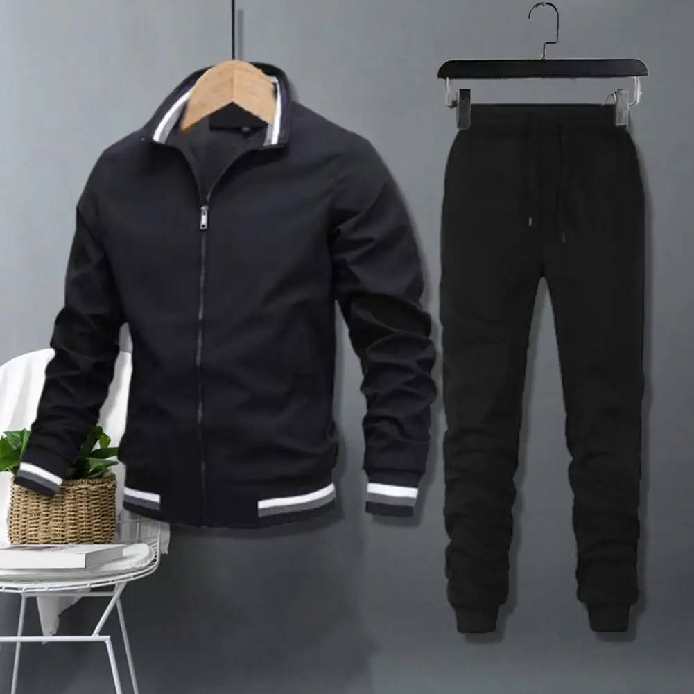 Mannen pak casual mode ademende jas sportkleding broek winter herfst jas jongen jogger voor thuis school buitensporten