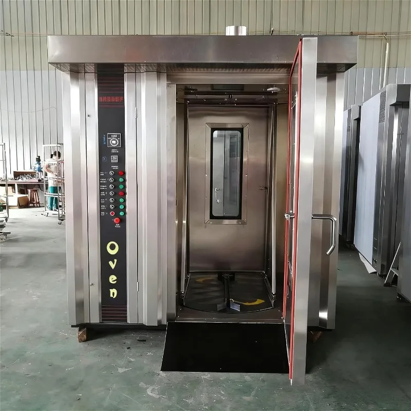 Rotary Pastry Oven Hot Air Convection Oven with Multi-Layer Baking Trays for Bakery, Cafe, and Dessert Stores