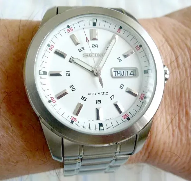 Reloj SEIKO Original para hombre, relojes mecánicos automáticos, relojes de lujo resistentes al agua, espejo de zafiro SRP009J1