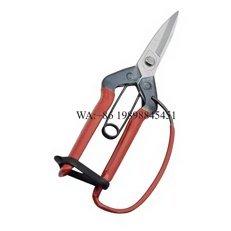 WMWMNU for Kinozome T-710 Japanese Imported Pine Leaf Pruning Shears Red Silver Garden Orchard Potted Plants Portable