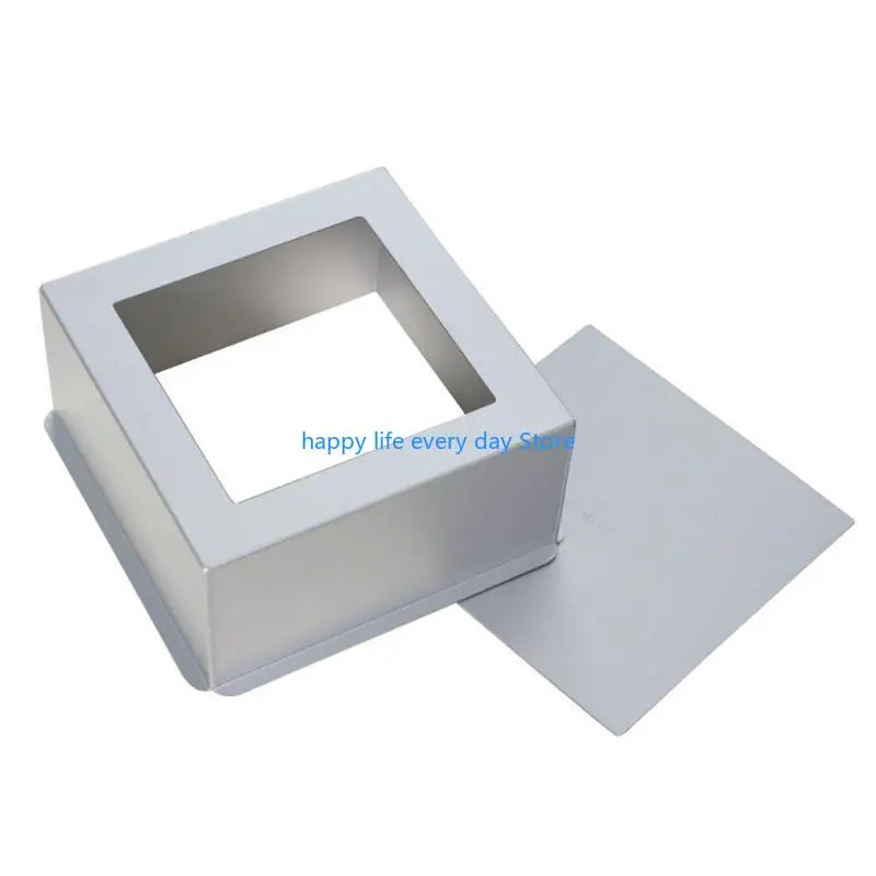 

T8UC 4-10 Inch DIY Square Non Cake Pan Pie Loaf Bread Mold Bakeware Tray Baking Supply