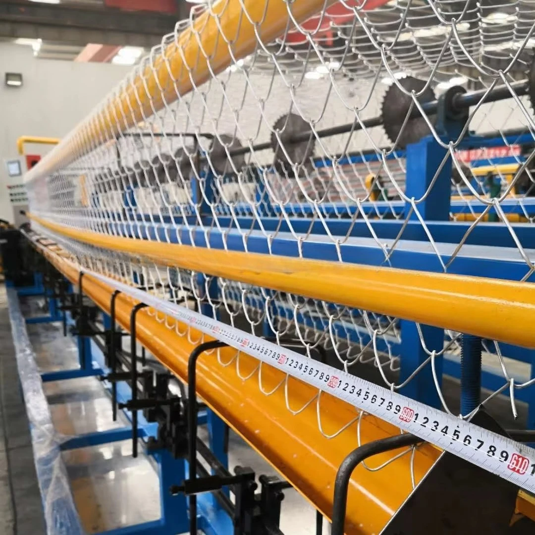 TOPS Chain Link Fence Diamond Mesh Knitting Making Machine Automatic Single Wire Cyclonic Mesh High 80-150/h Motor Bearing