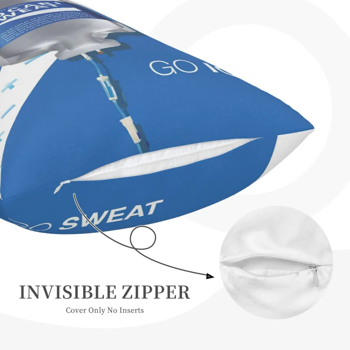 Pocari Sweat Rectangle Pillowcase Cushion Cover Decorative Bedroom Bed Home Comfort Throw Pillow