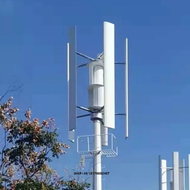 5KW Renewable Energy Solution Vertical Axis Wind Turbine Generator for House Hold