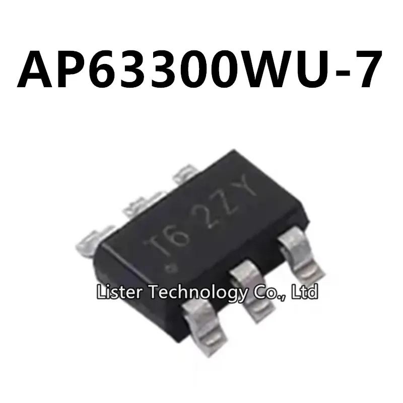 10~100PCS/Lot New AP63300WU-7 SOT23-6 AP63300WU AP63300 Marking:T6*** T62ZY SOT-23-6 DC-DC power chip