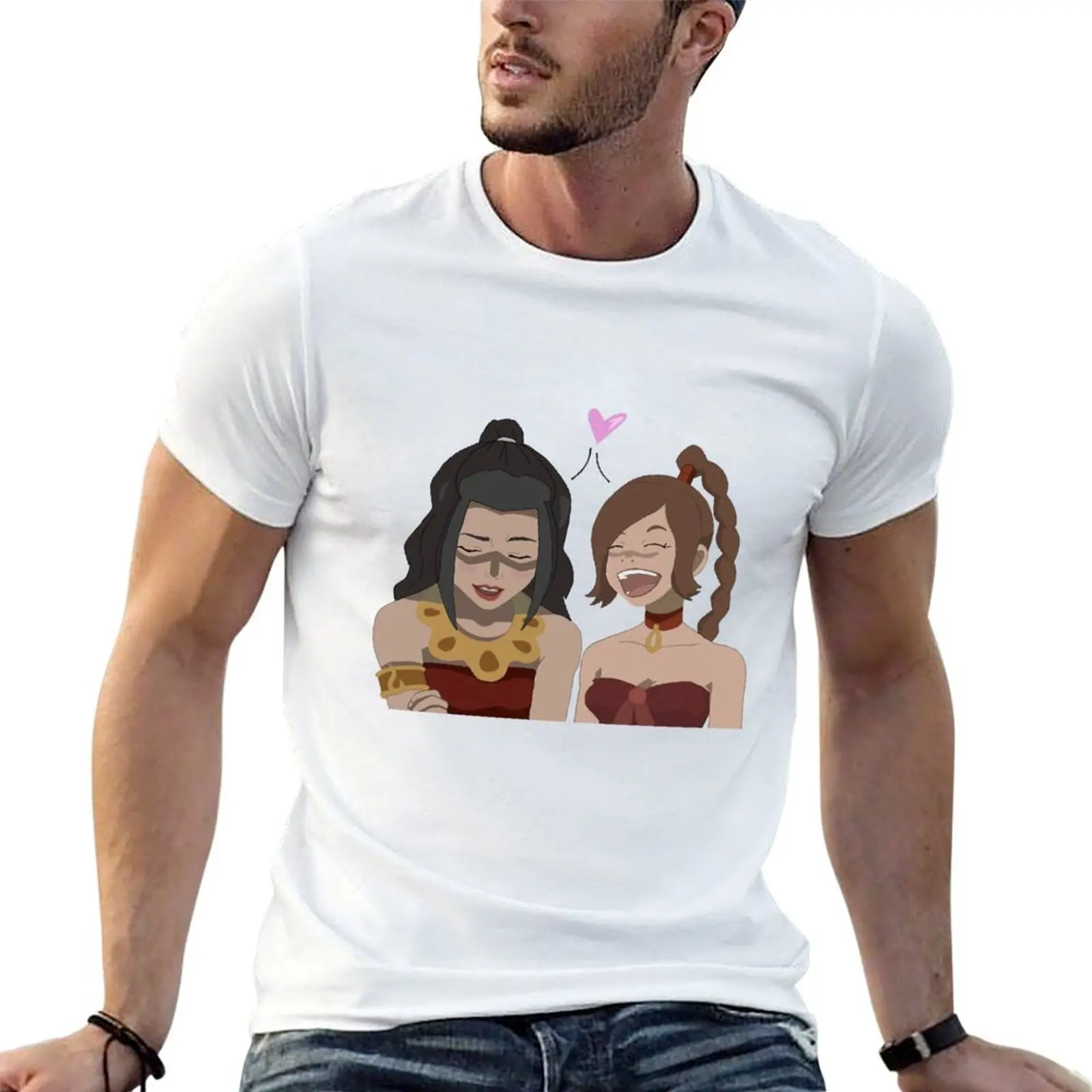 Футболка Ty Lee and Azula, большого размера, из мягкого хлопка