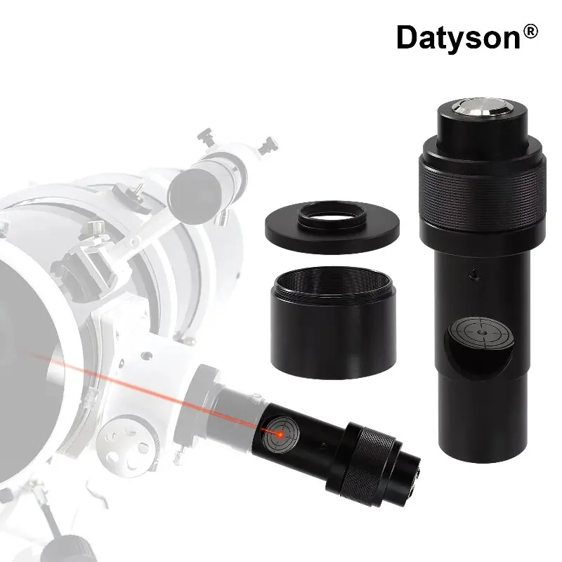 

Коллиматор с красным лазером Datyson 1,25 дюйма, оснащенный адаптером для коллиматора 2 дюйма, подходит для телескопов Ньютона/Маклелея для коррекции оптических осей.
