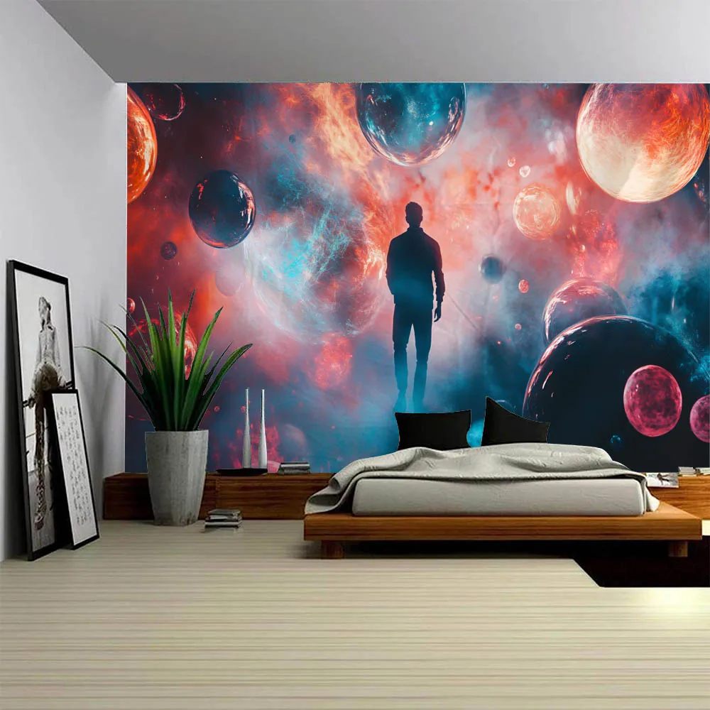 

Starry Sky Tapestry Available in Multiple Sizes Strolling Starry Sky Wall Hanging Aesthetic Art Background Cloth Home Decoration