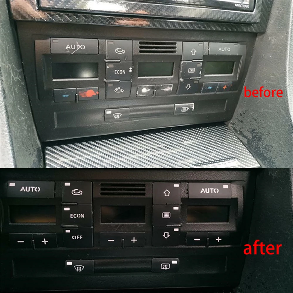 

​for Audi A4 B6 B7 2000 - 2004 Car Air Condition Sticker AC Climate Control Button Repair Stickers Decals