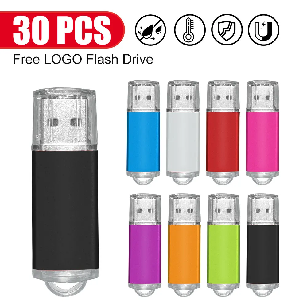 

Wholesale Pen Drive 128MB 1GB 2GB 4GB USB Flash Drive 30Pcs 8GB 16GB cle usb 32GB USB Sticks 64GB 128GB U Disk Free Laser Logo