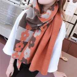 Imitation cashmere Korea fold the scarf scarf joker thickening warm scarf in the fall and winter of female XF002