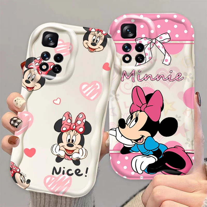 Disney Cartoon Minnie Cute For Xiaomi Redmi Note 13 12 12S 11S 11 10 9 8 10A 9C 9T Pro Plus 5G Wave Oil Soft Phone Case