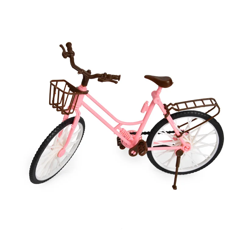 

1/6 Scale Dollhouse Simulation Plastic Bike Bicycle Model Detachable Accessory Toy Home Decoration Desktop Bicycle Ornaments