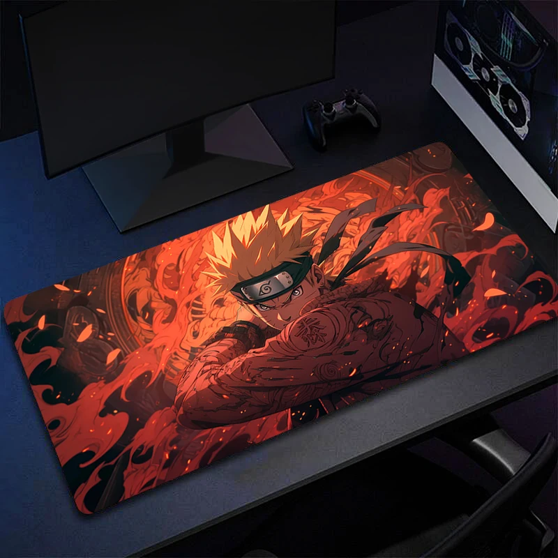 Mouse Pad Gaming Laptops Keyboard Mat Deskmat Pc Accessories Desk Protector Gamer Mats Anime N-NARUTOS Anime Game Home Decor