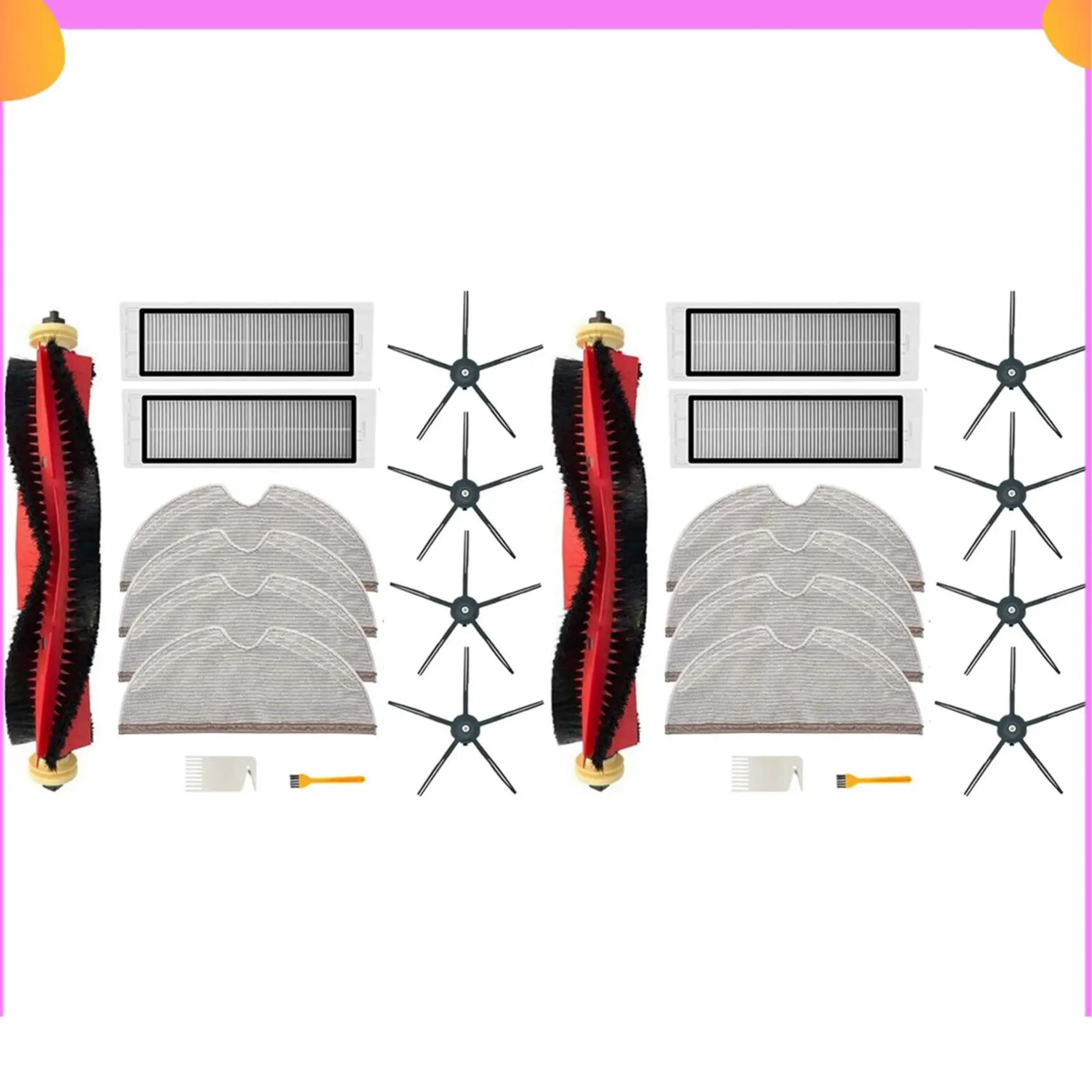 

A23P 26Pcs Replacement Parts For Xiaomi Roborock S6 S60 S65 S5 MAX S6 MAXV S6 Pure Vacuum Cleaner Accessories Brushes Filters