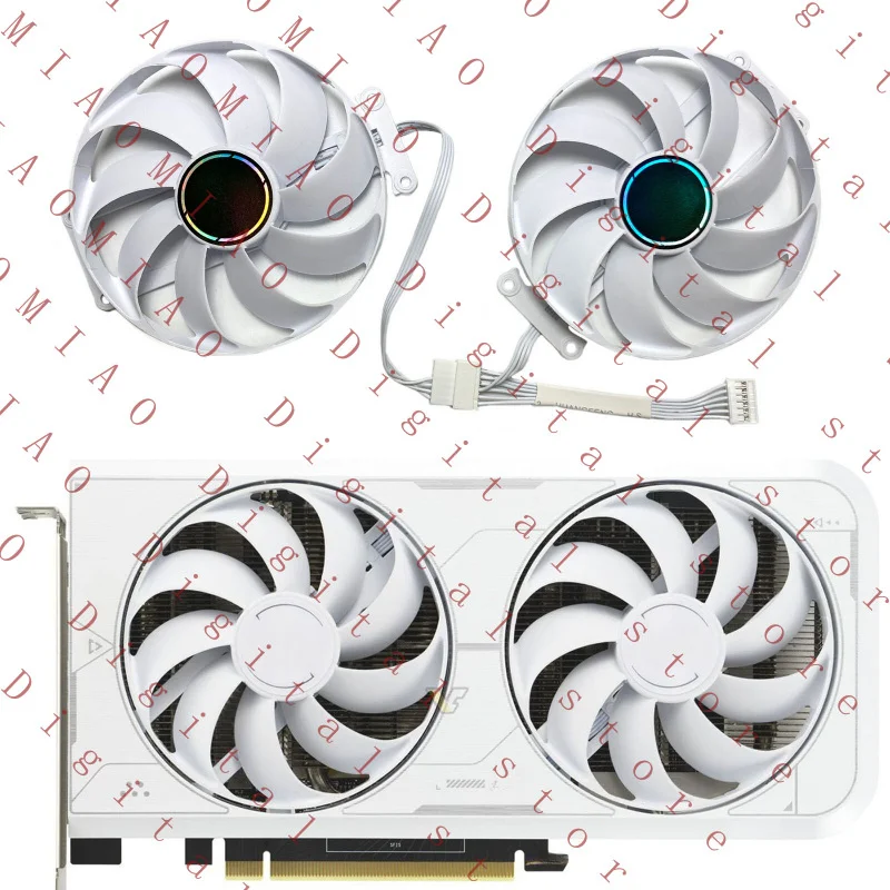 MTG   For ASUS RTX3060ti GDDR6X 8GB DUAL WHITE OC 90MM Graphics Card Cooling Fan Fan