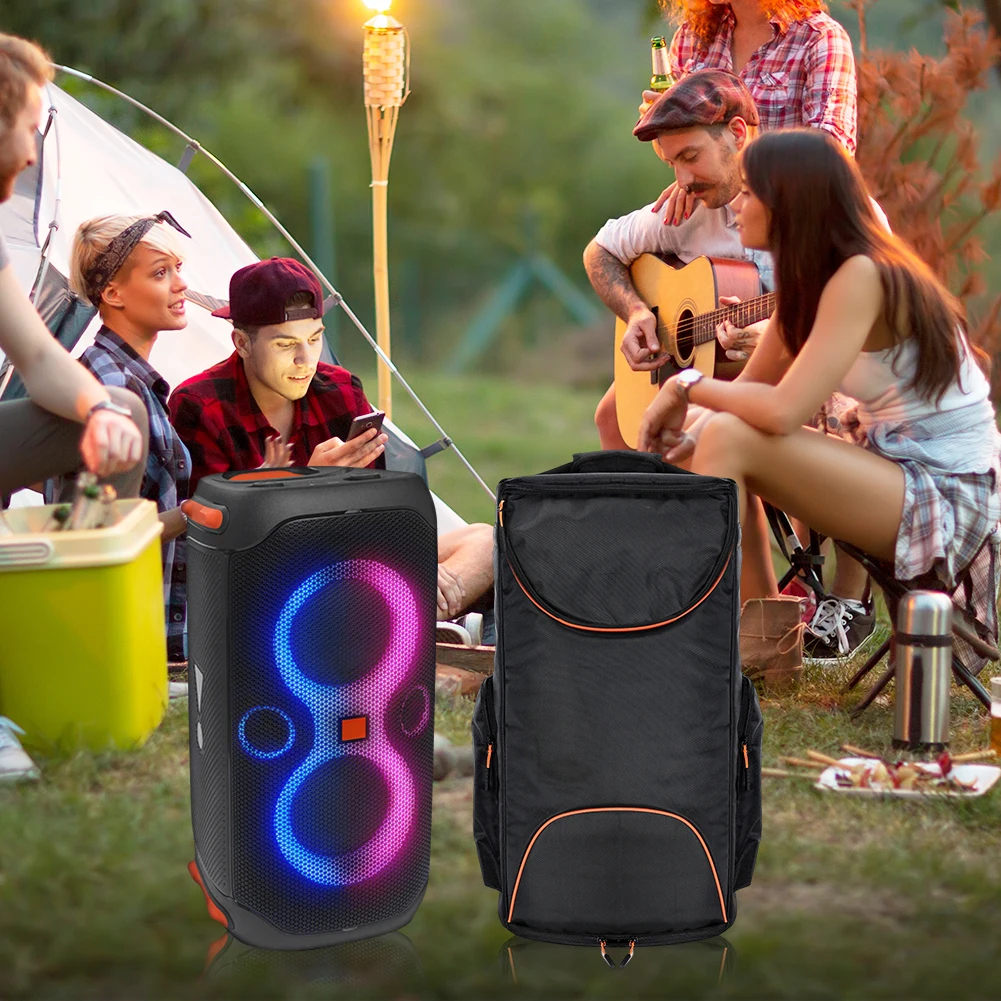 

Carry Case Anti-Slip Portable Speaker Carry Tote Bag Multi-Pockets Speaker Protection Case for JBL PartyBox Club 120 Accessories