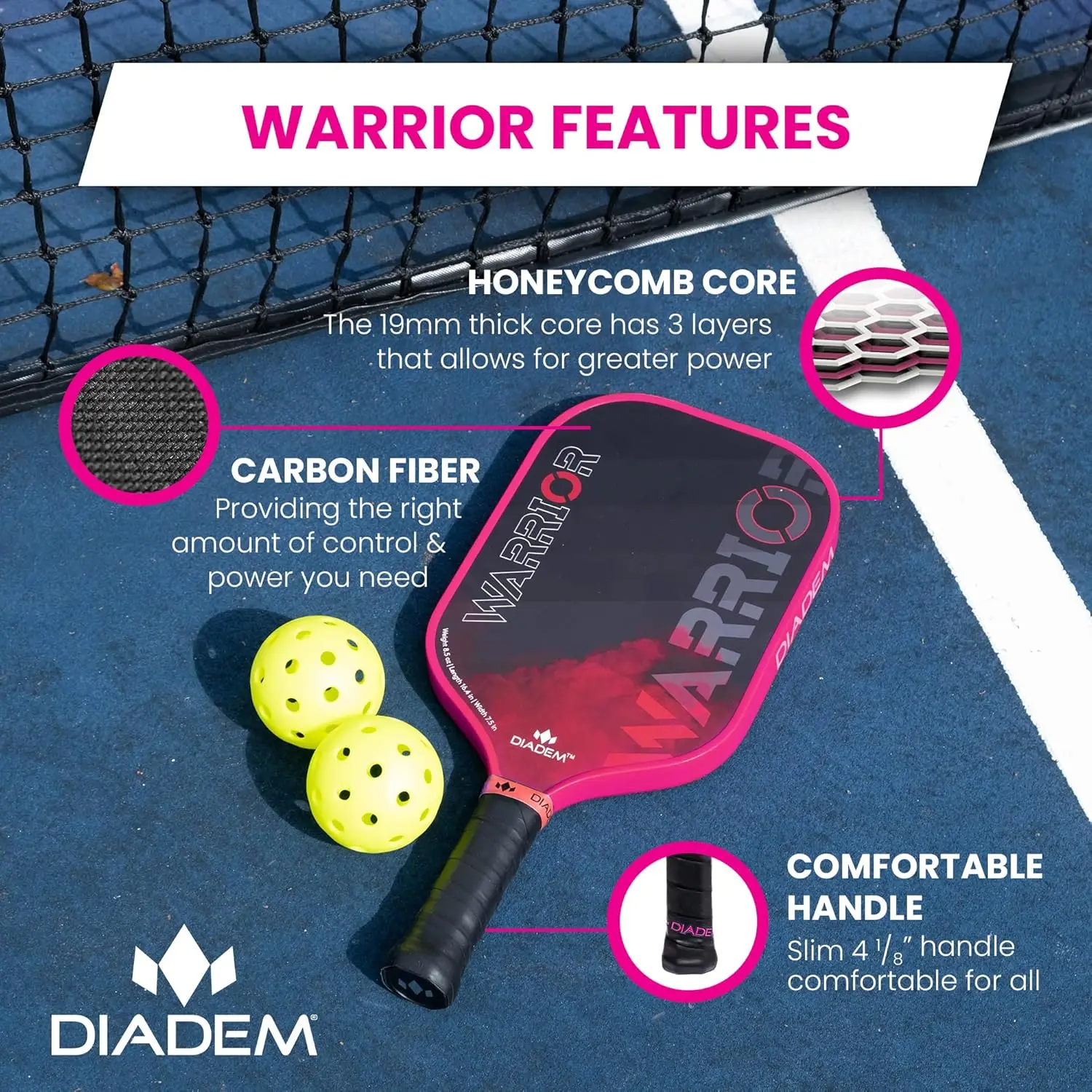 Paleta de Pickleball Warrior