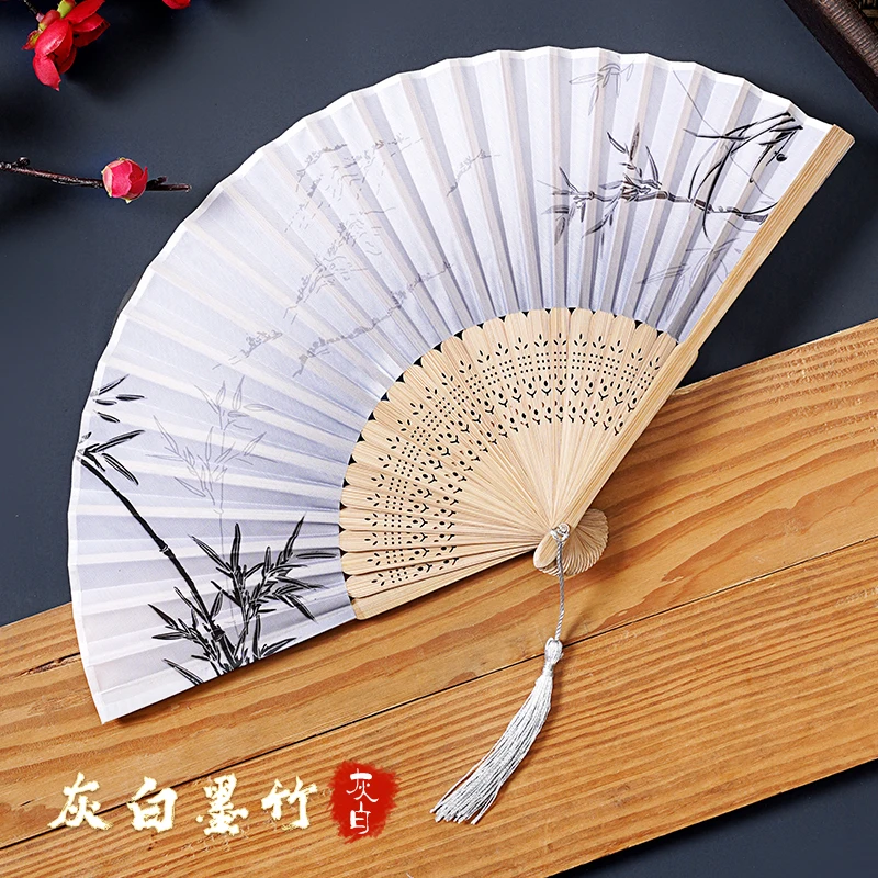 Fan Folding Chinese Style Men and Women Ancient Han Clothing Cheongsam Dance PortableFolding Small