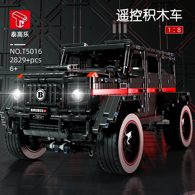 

1:8 внедорожных строительных блоков, сборка автомобилей, игрушечная модель головоломки для мальчиков, головоломка-головоломка, черный, розовый