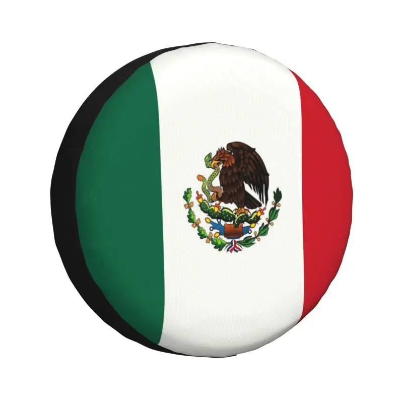 Mexico Flag Tire Cover 4WD 4x4 RV Spare Wheel Protector for Toyota Land Cruiser Prado 14\