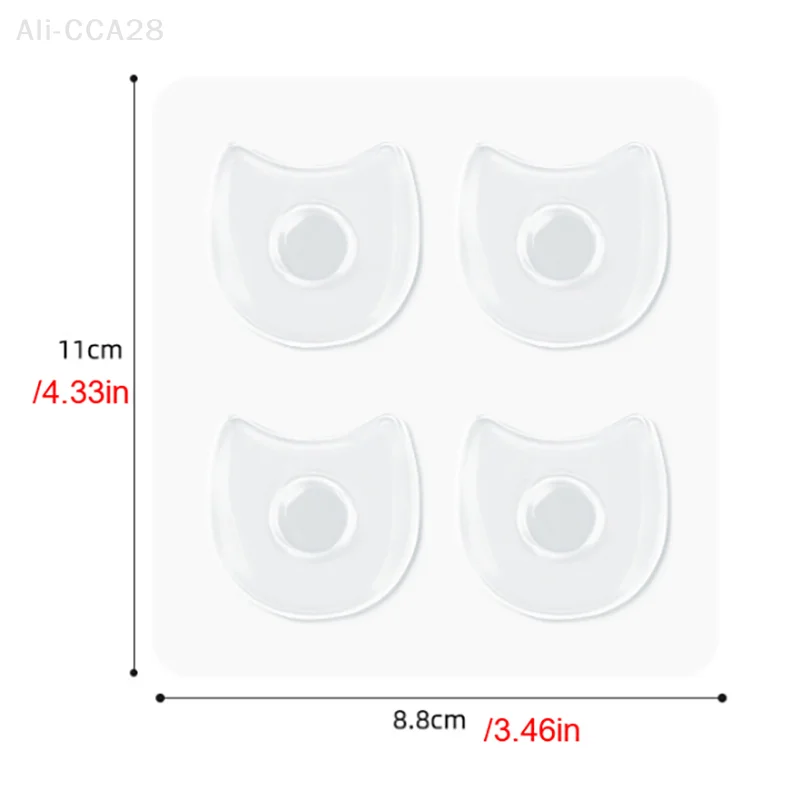 발과 발가락 통증을 완화하기 위한 부드러운 실리콘 콘 패드 4개/개 간호 패드 굳은살 보호 패드