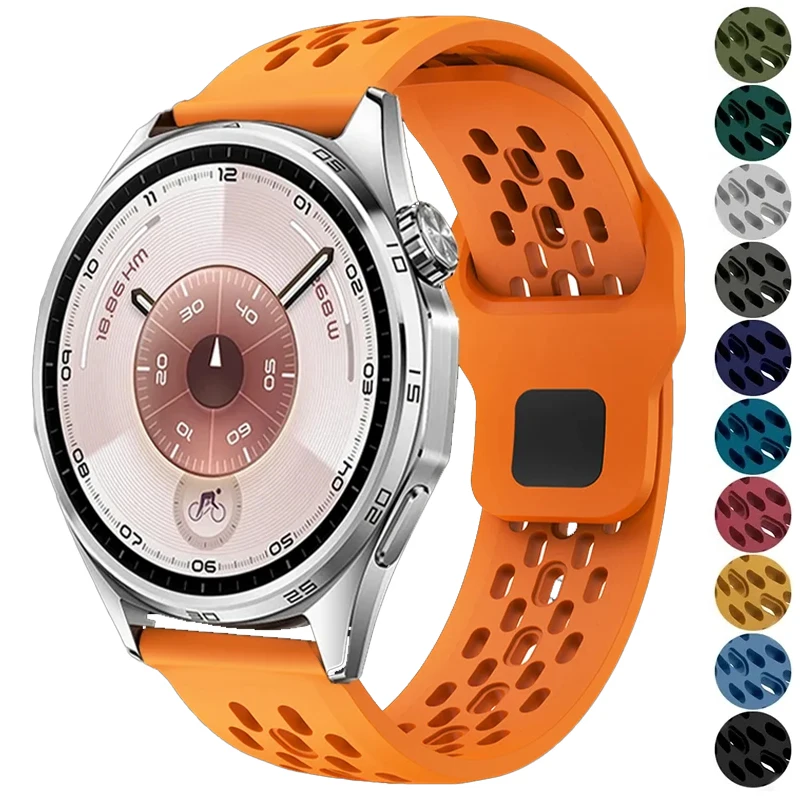 �y�Z�[�����z18mm 20mm 22mm �\�t�g�V���R���X�g���b�v Huawei Watch GT6/GT6Pro 41/42/46mm�Ή� �ʋC���̂��郊�X�g�o���h Huawei Watch GT5/GT4 41/46mm�Ή�