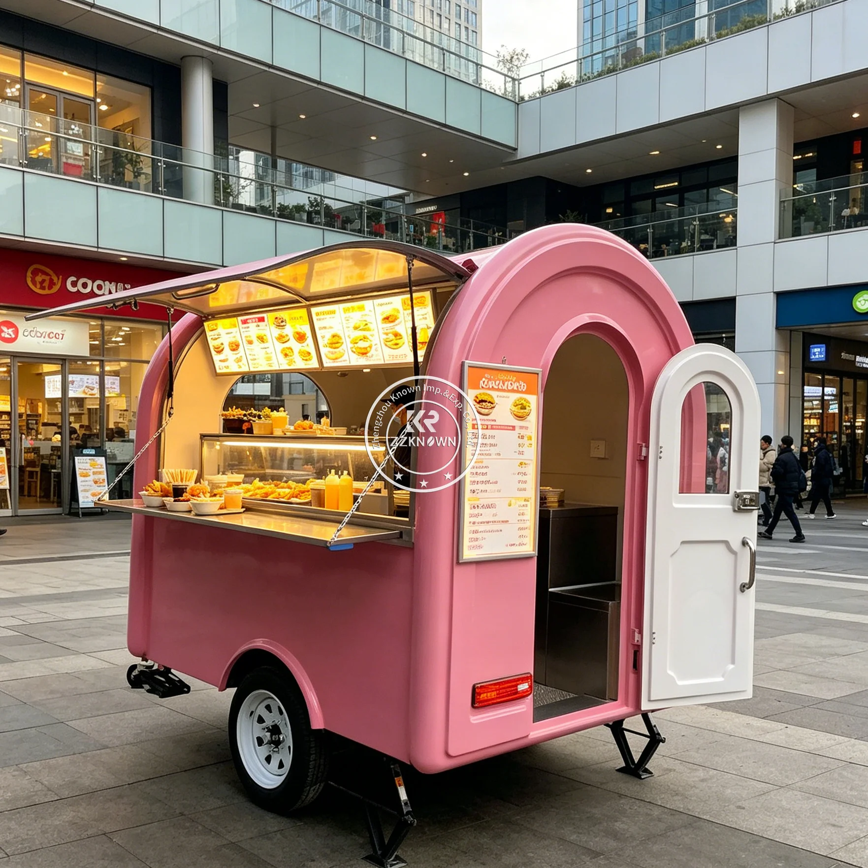

Mobile Coffee Shop Trailer Food Trailer Ice Cream Cart Mobile Kitchen Truck Concession Pizza Food Truck With Full Kitchen