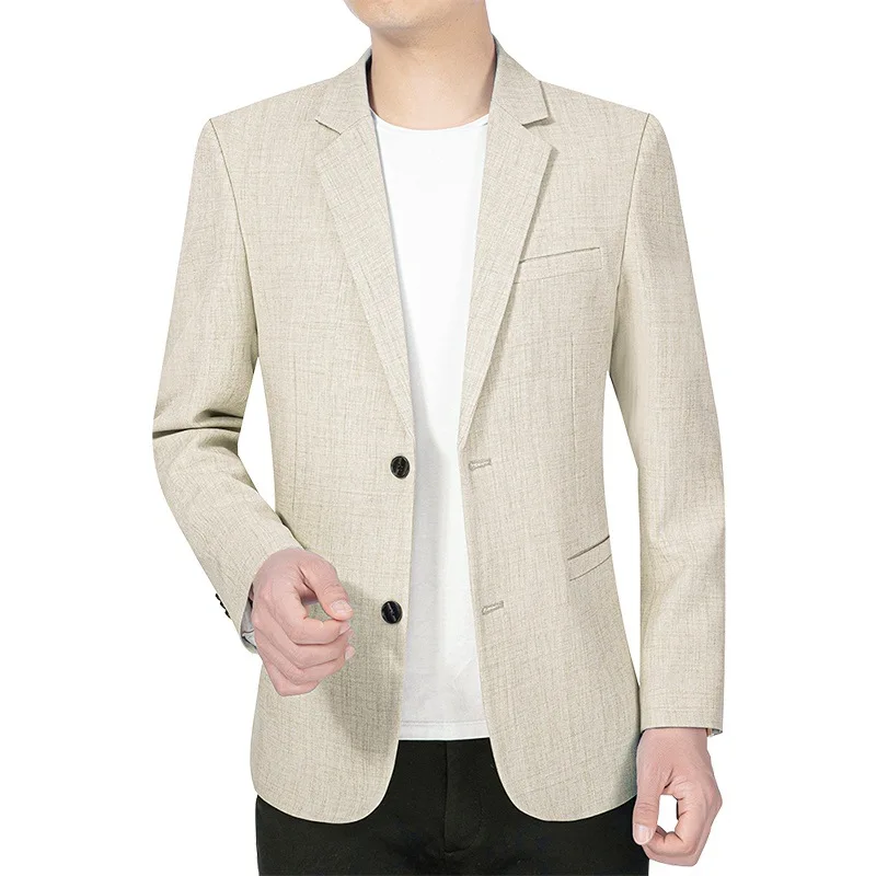 New Summer Man Thin Blazers Suits Jackets Solid Business Casual Suits Coats Fashion Male Slim Blazers Jackets Men\'s Clothing 4XL