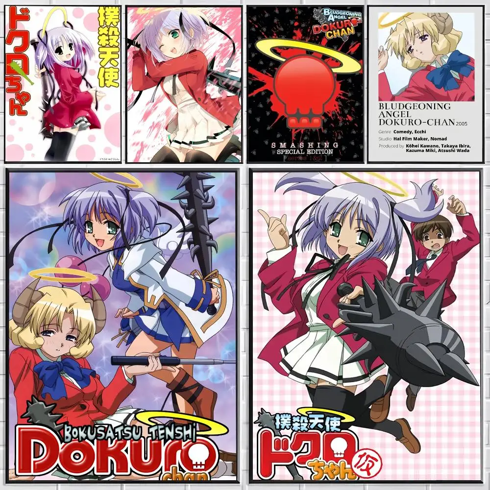 B-Bokusatsu T-Tenshi Dokuro-chan Poster Stylish Wall Art for Bedroom Living Room Bar Café Home Decor Gift