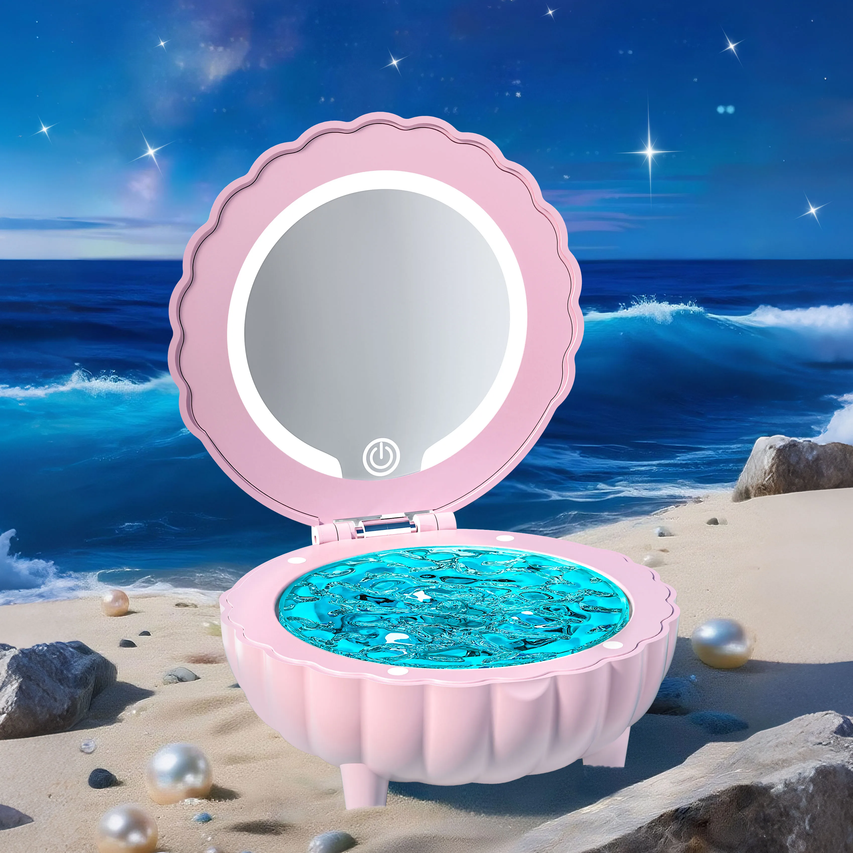 jelly-sea-water-ripple-projector-lamp-stereo-shell-led-night-light-type-c-rechargeable-ocean-wave-projection-decor-lamp