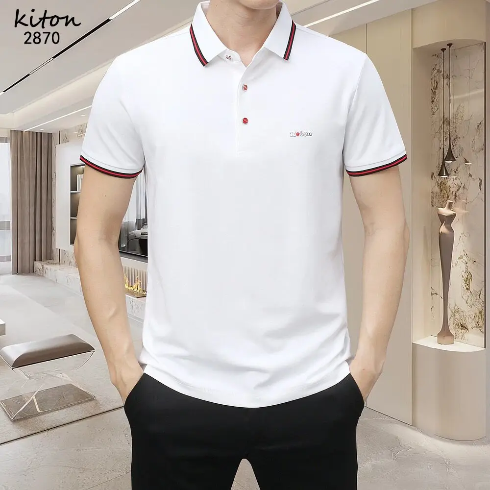 Simple Italian Kiton 2026ss spring and summer new men's short-sleeved polo shirt