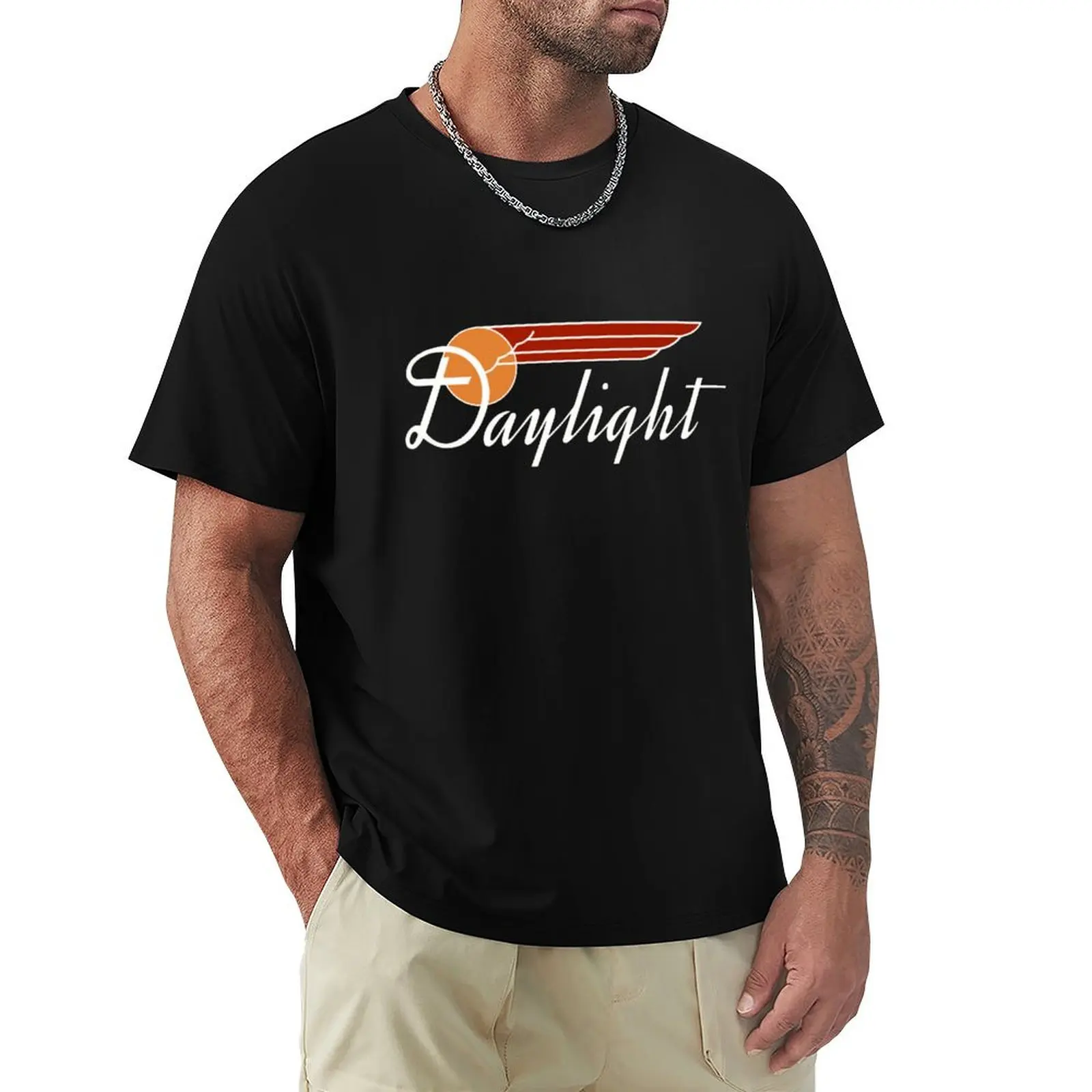 

Vintage Southern Pacific Railroad Daylight T-Shirt Casual Lightweight Short Sleeve Top
