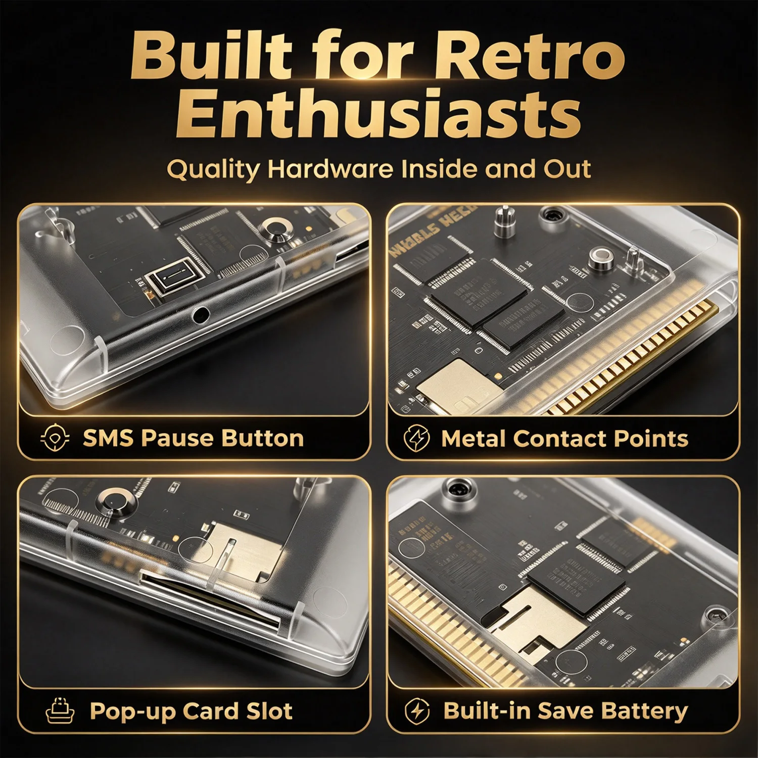 Retro Open Source Game Card EDMD 3000 in 1 FlashCard for MD Sega MAGE Drive Genesis 1/2/3 16Bit Game Console With 4G TF Card