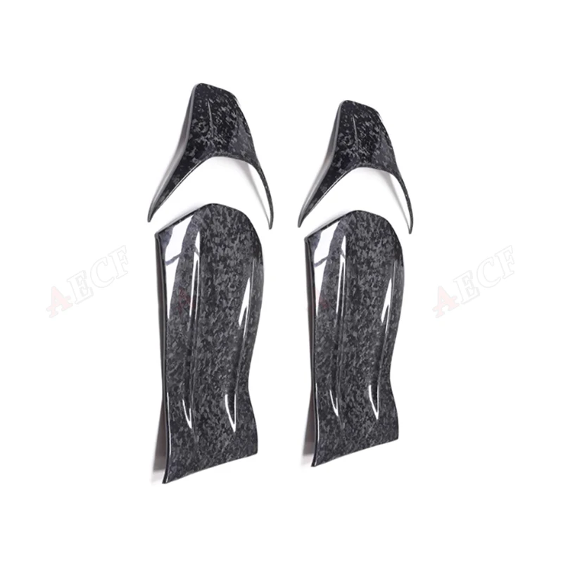 Carbon Fiber Car Inner Seat Back Covers Trims For Mercedes Benz A45 CLA45 GLA45 C43 C63 E43 E63 A CLA GLA Class-AMG Seat Back