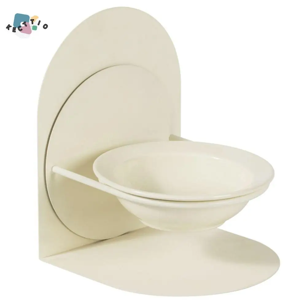 

Anti Vomiting Ceramic Cat Bowl Inclined Adjustable Height Cat Feeding Station Anti Overturning Anti Slip Elevated Cat Water Bowl