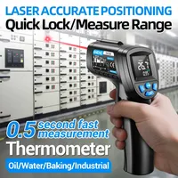 ANENG Digital Thermometer -50~550℃ Infrared Thermometers Non-contact Pyrometer Hygrometer Kitchen Beef Laser Temperature Sensor