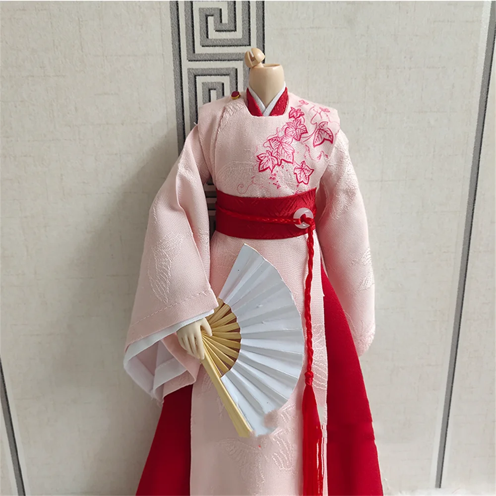 Ancient costume  Hanfu 1/6 Male  Dress Suit  Chinese Anime  Clothing  Classical Robe Tradition  Dress for 12inch Action Figure