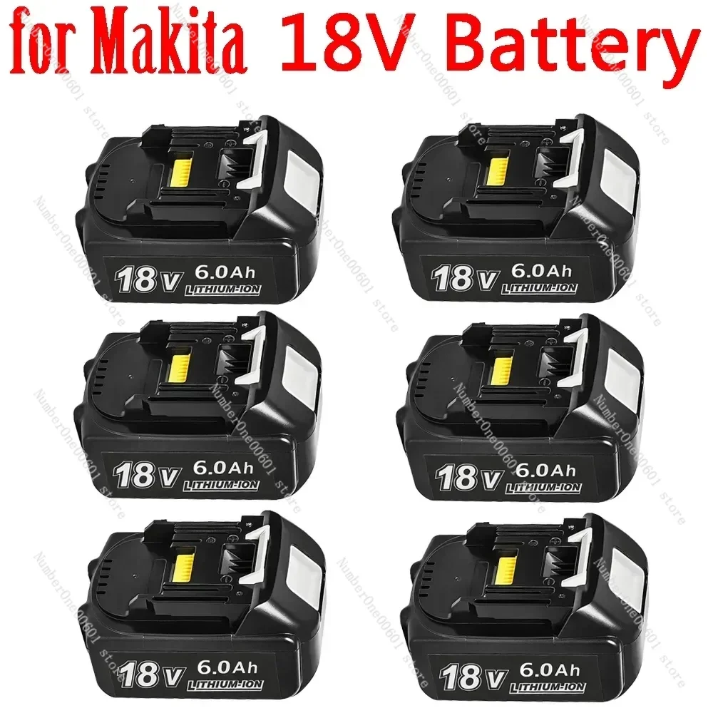 for Makita 18V Battery 6000mAh Rechargeable Power Tools Battery 18V makita with LED Li-ion Replacement LXT BL1860B BL1860 BL1850