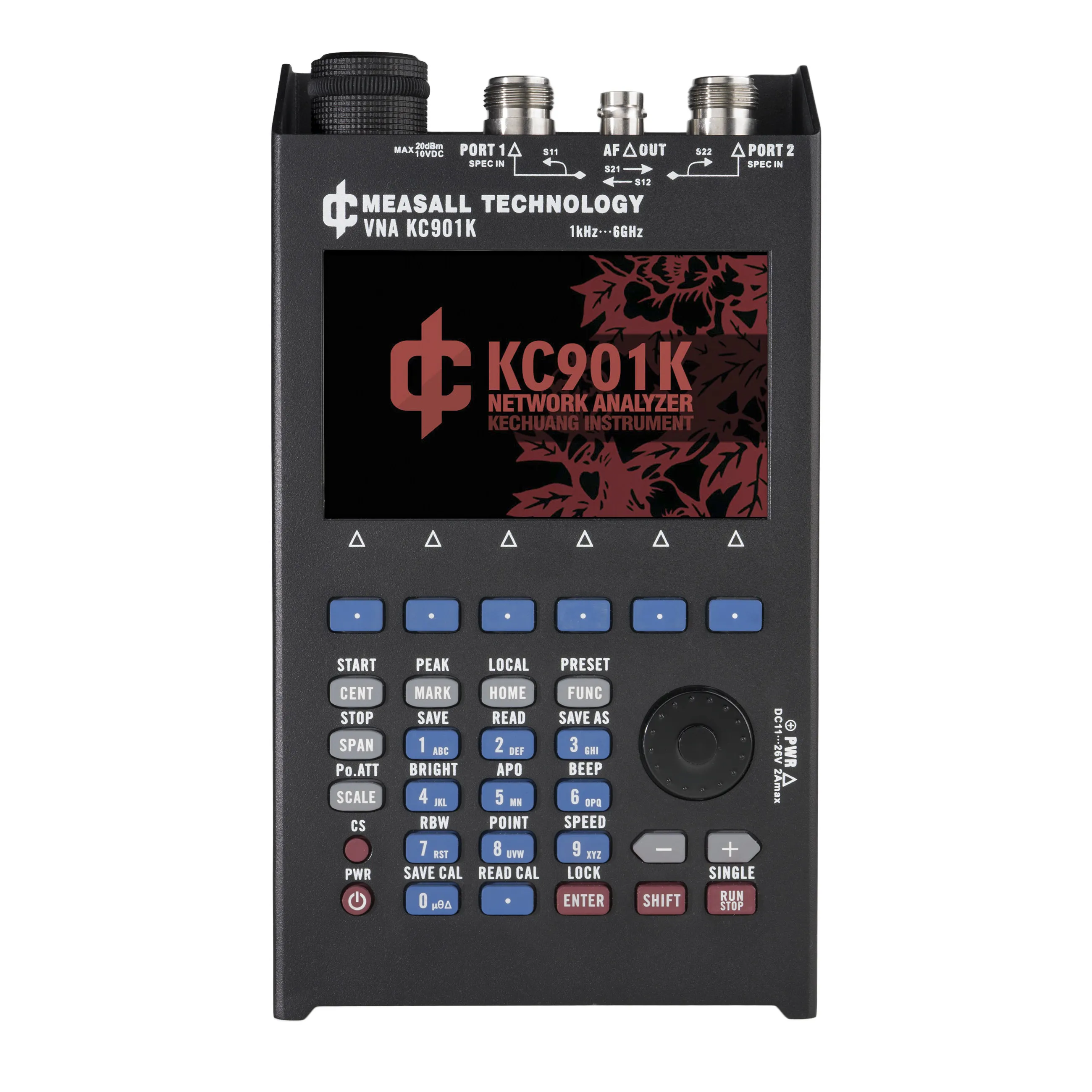 SWR standing wave test 6G dual-port vector network analyzer antenna feeder spectrum RF multimeter KC901K