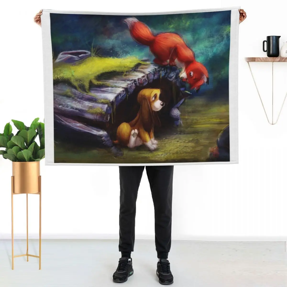 

When You're the Best of Friends Throw Blanket Easy Care Comfortable Blanket for Couch