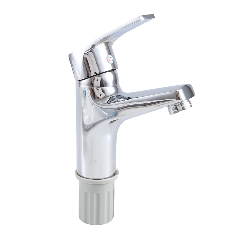ABLU-Basin Tap Chrome Single Handle Single Hole Deck Mounted Mixer Tap Kitchen Sink Hot Cold Taps